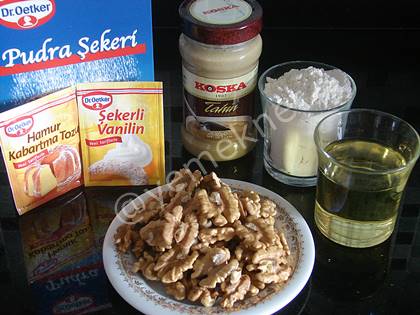 Cevizli Tahinli Kurabiye